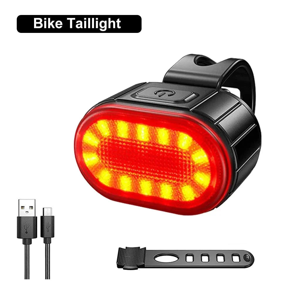 Kit de lumières de vélo rechargeable par USB - Éclairage avant et arrière