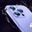 Premium 9H Tempered Glass Camera Lens Protector with Metal Ring for iPhone 14 & 13 Series - Korvel