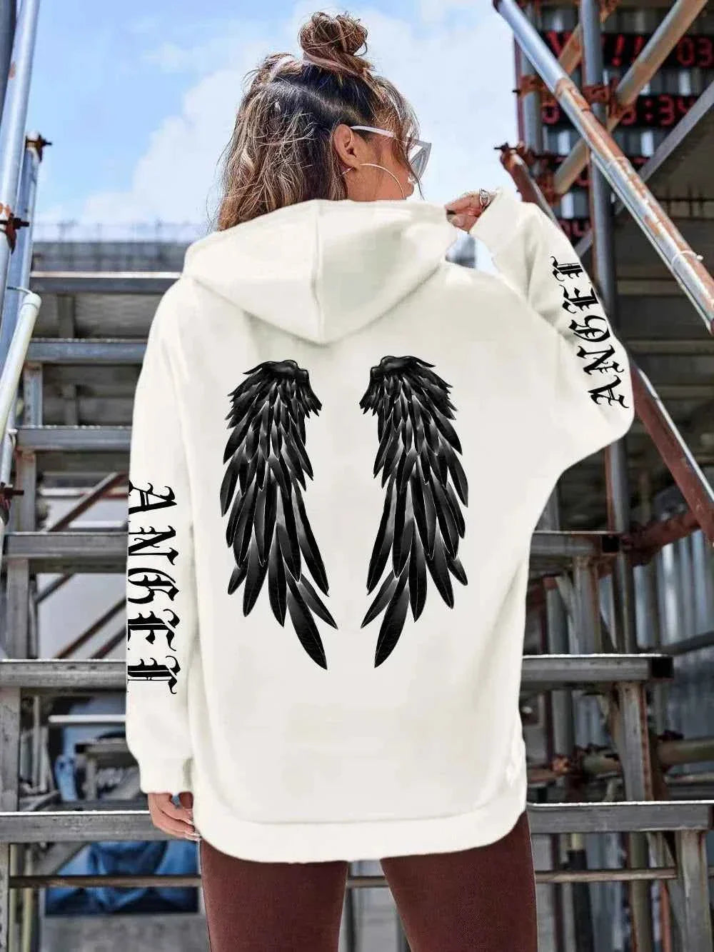 Sweat à capuche Femme Ailes d'Ange