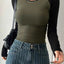 ChicSpring SlimFit ColorBlock Crew Tee
