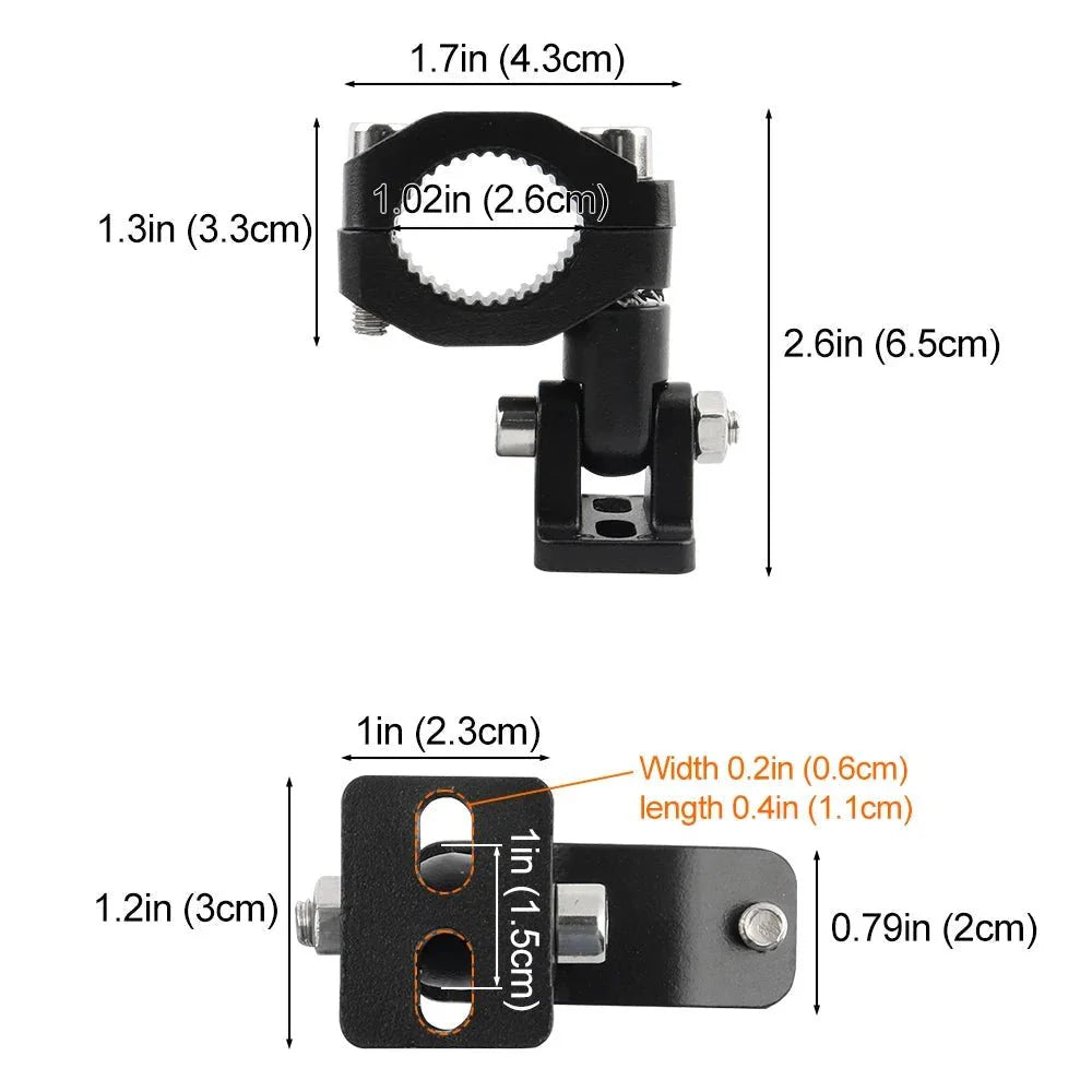 Motorcycle Crash Bars Foglights Mounting Bracket