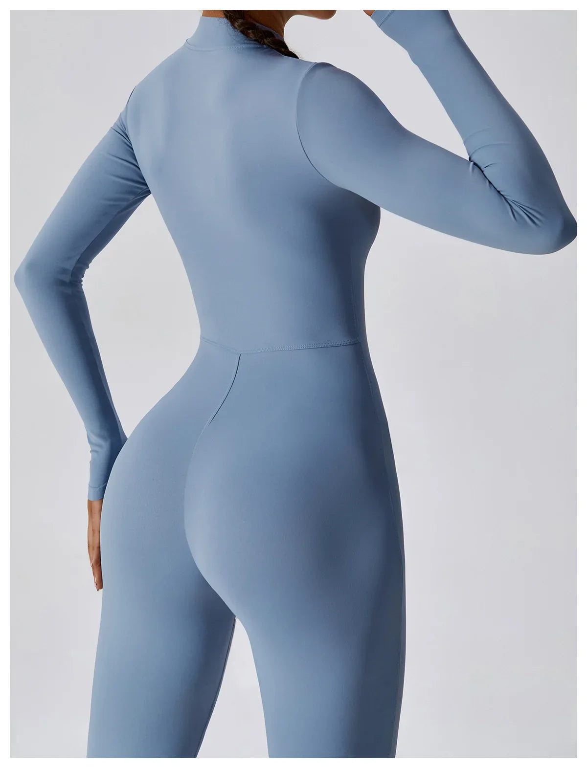 Premium Long Sleeved Yoga Jumpsuit with Zipper