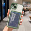Coque de portefeuille transparente pour iPhone