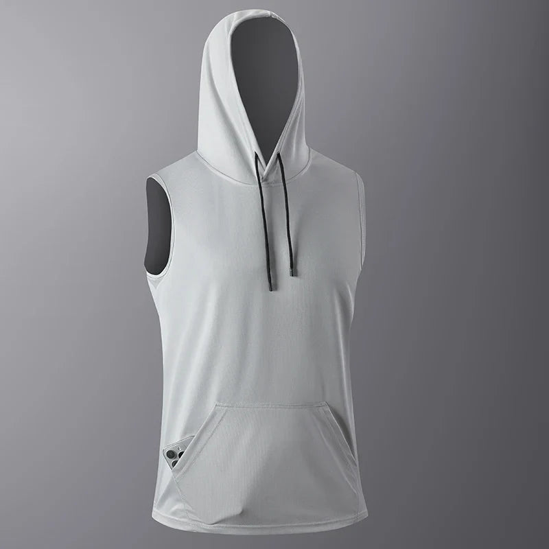 Hoodie de gym noir à séchage rapide pour homme