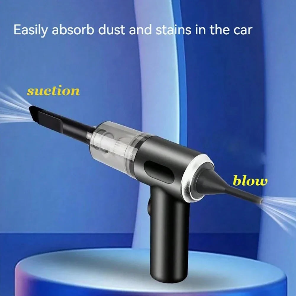 3 In 1 Integrated Suction And Blowing Vacuum Combination Vacuum Cleaner USB Charging Small Car Household Vacuum Cleaner - Korvel