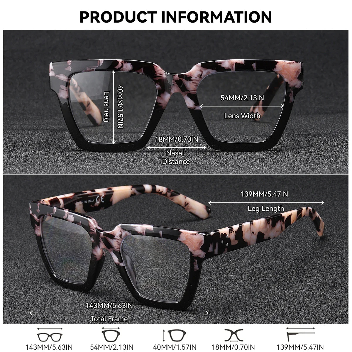 Lunettes de lecture roses élégantes BARCUR pour hommes et femmes