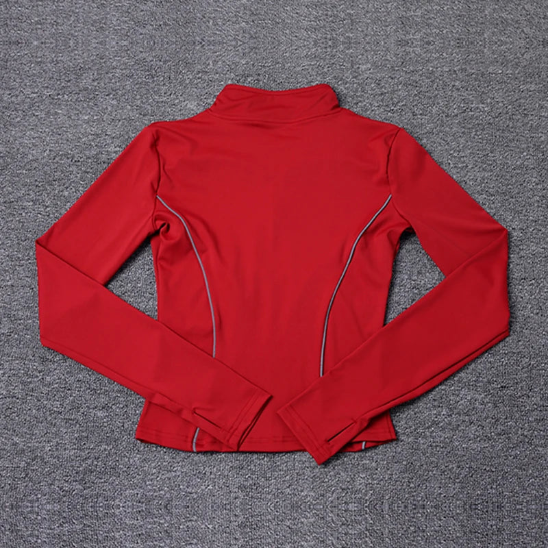 Chaqueta de Yoga Reflectante para Mujeres con Protección UV