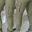 Pantalones Cargo Slim de Cintura Alta para Mujer