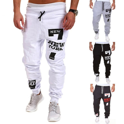Pantalons de sport actifs pour hommes avec cordon de serrage et taille élastique