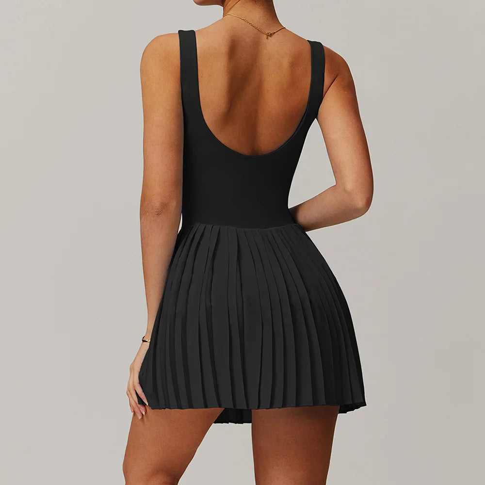 Jumpsuit de tennis premium avec poches et plis