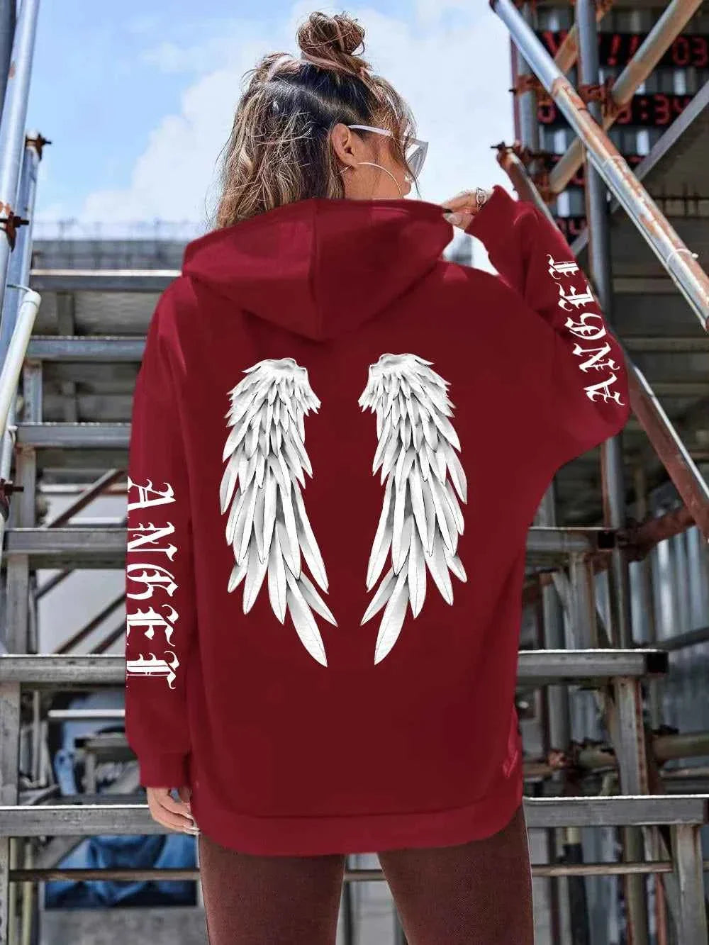 Sweat à capuche Femme Ailes d'Ange