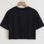Los Angeles Number 91 Graphic Round Neck Sports Crop T-shirt