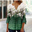 Elegant V-Neck Button T-Shirt for Women