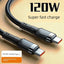 Double-Headed Type-C Data Cable - 2M Fast Charging & Data Transfer