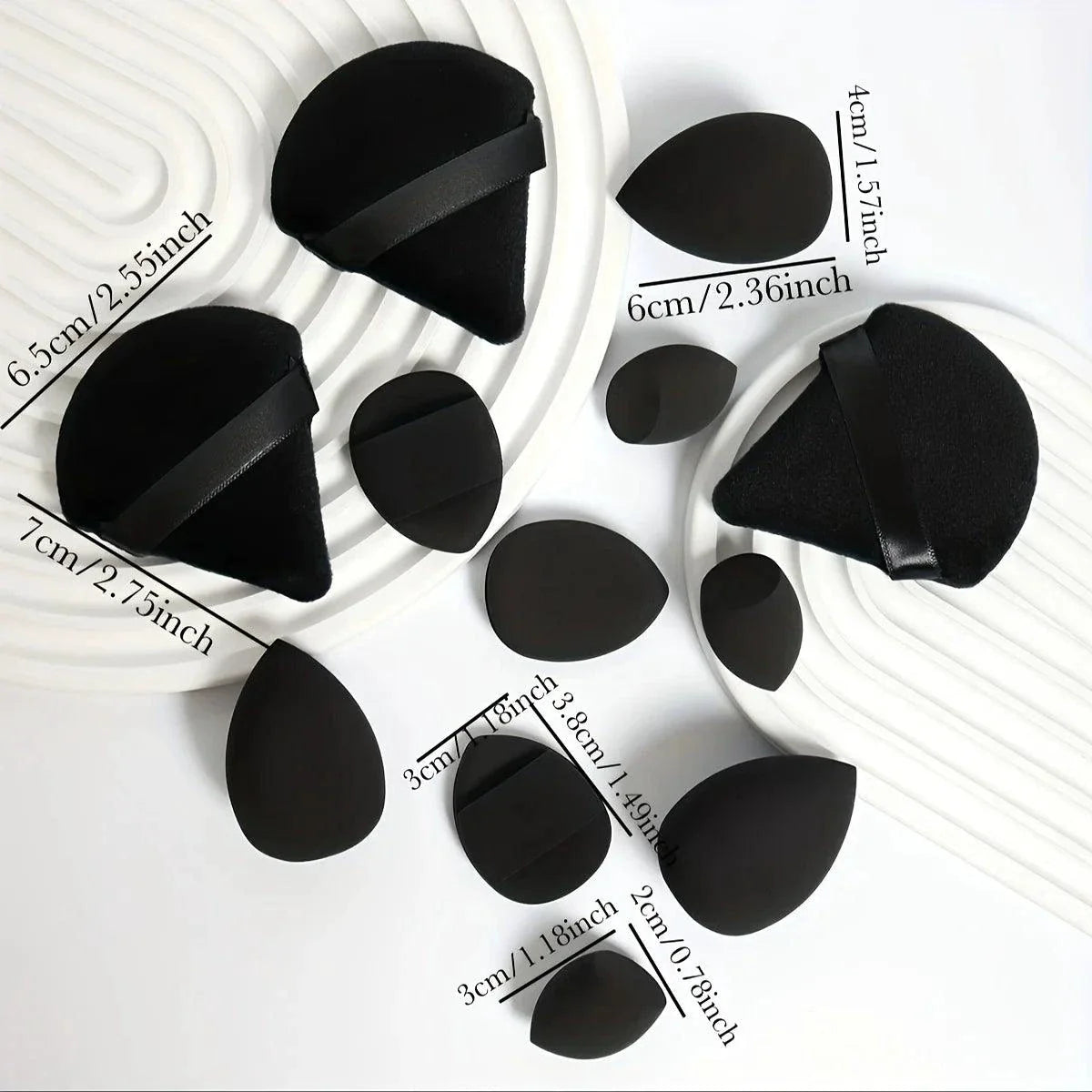 Juego de 12 Esponjas de Maquillaje Multiusos