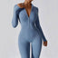 Premium Long Sleeved Yoga Jumpsuit with Zipper
