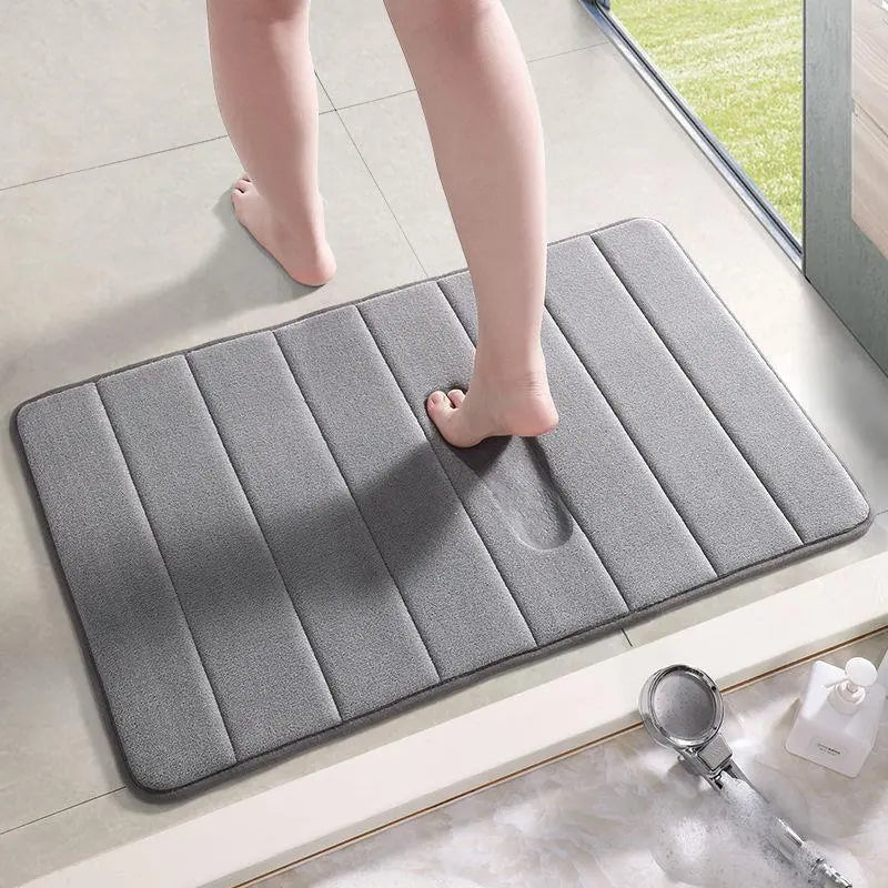 Tapis de bain en mousse à mémoire super absorbante