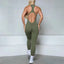Mono sin mangas con cremallera para mujer para ropa activa