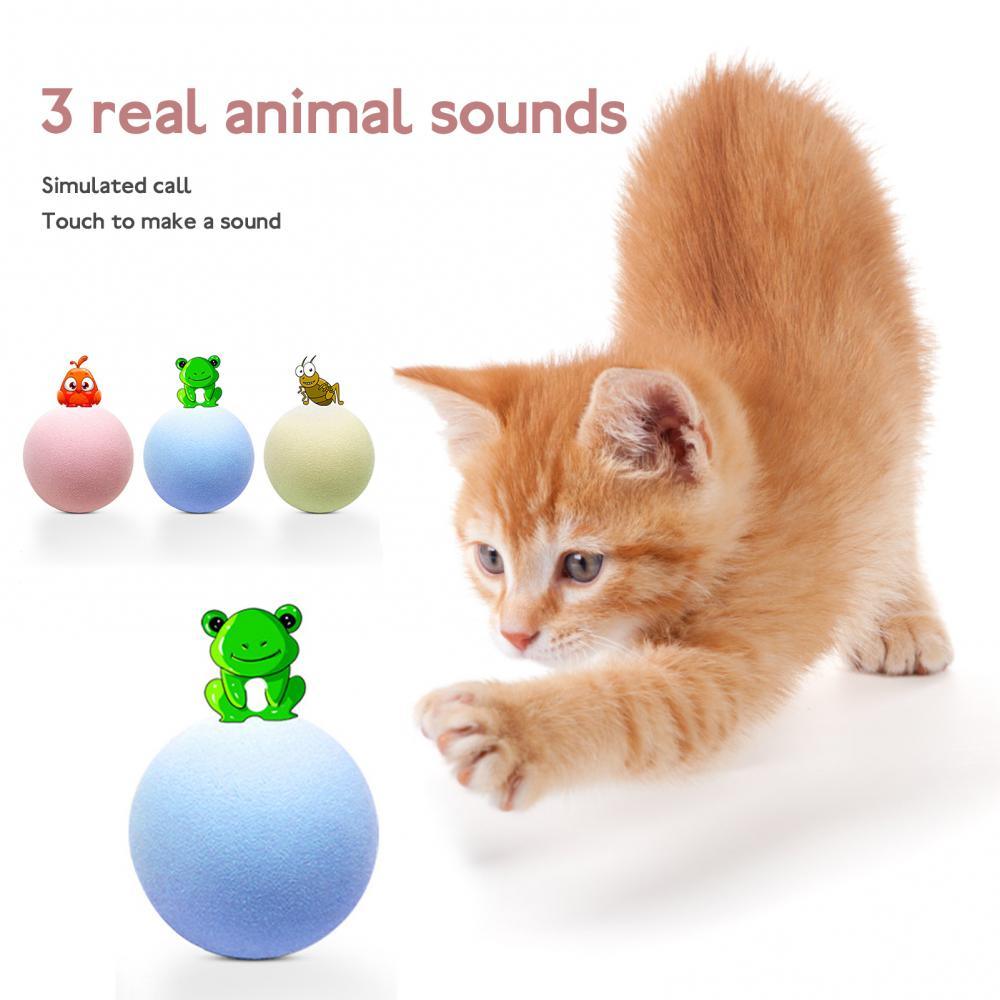 Pelota Interactiva para Gatos con Sonido - 3 Colores