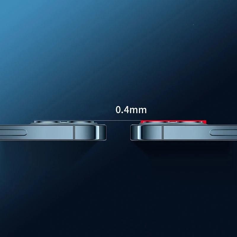 Cubierta de cámara de vidrio templado 9H para iPhone - Protección premium