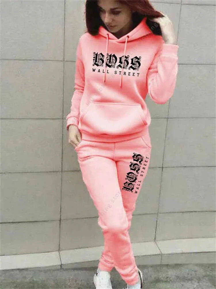 Ensemble de sweat à capuche et pantalon de survêtement de luxe pour femmes