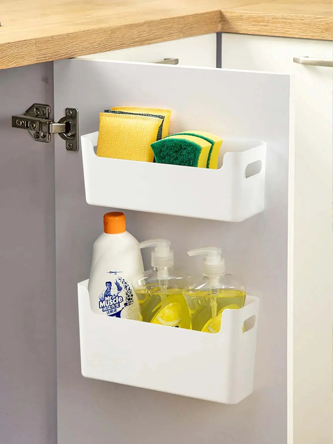 Multifunctional Plastic Kitchen Storage Solution