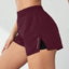 Pantalones Cortos de Yoga Falsos de Dos Piezas para Mujeres