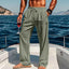 Pantalones de yoga de lino para hombre en 16 colores para primavera/verano