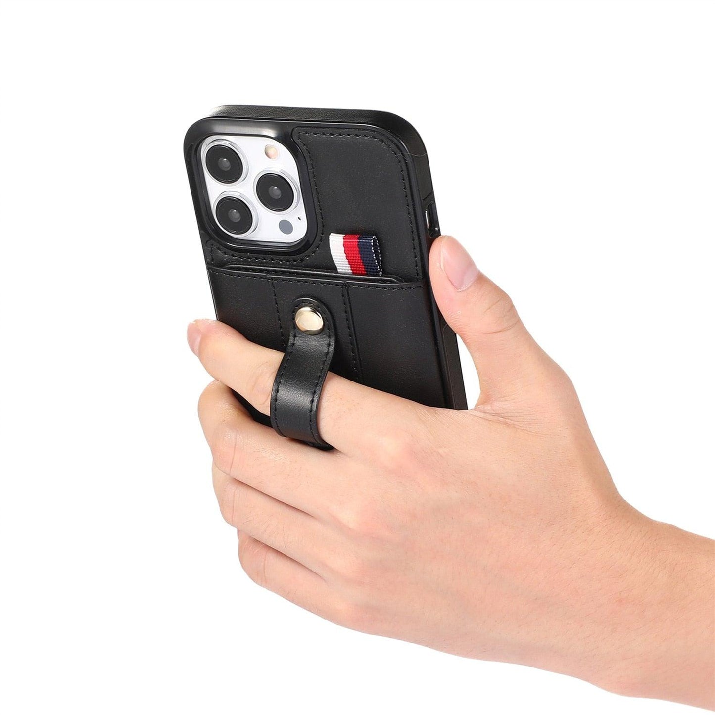 Coque de téléphone en cuir PU premium pour iPhone 14/13/12/11 Series