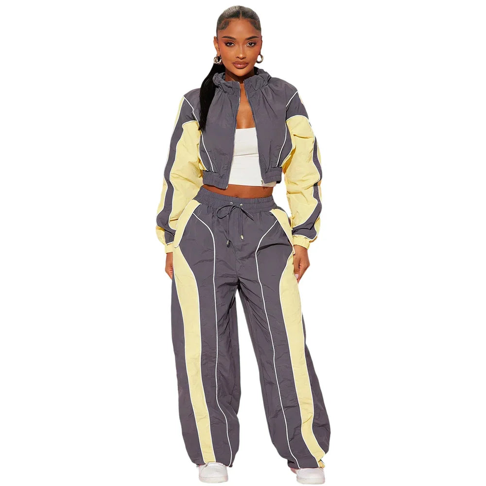 Conjunto de Chándal de Nylon Ligero para Mujer