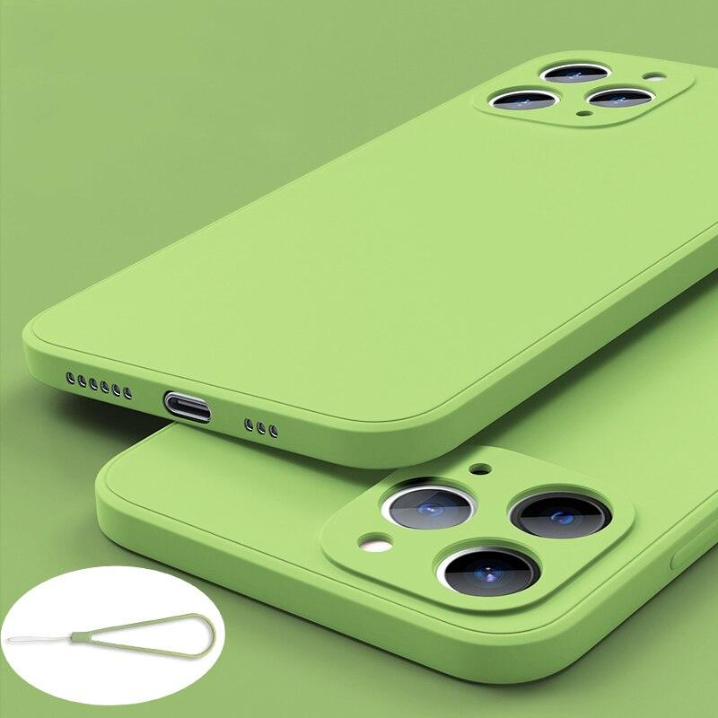 Coque en silicone premium pour iPhone 13 Pro Max et 12 Mini