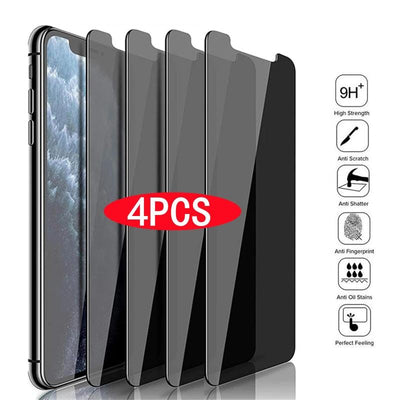 Premium Anti-Spy Tempered Glass Screen Protectors for iPhone