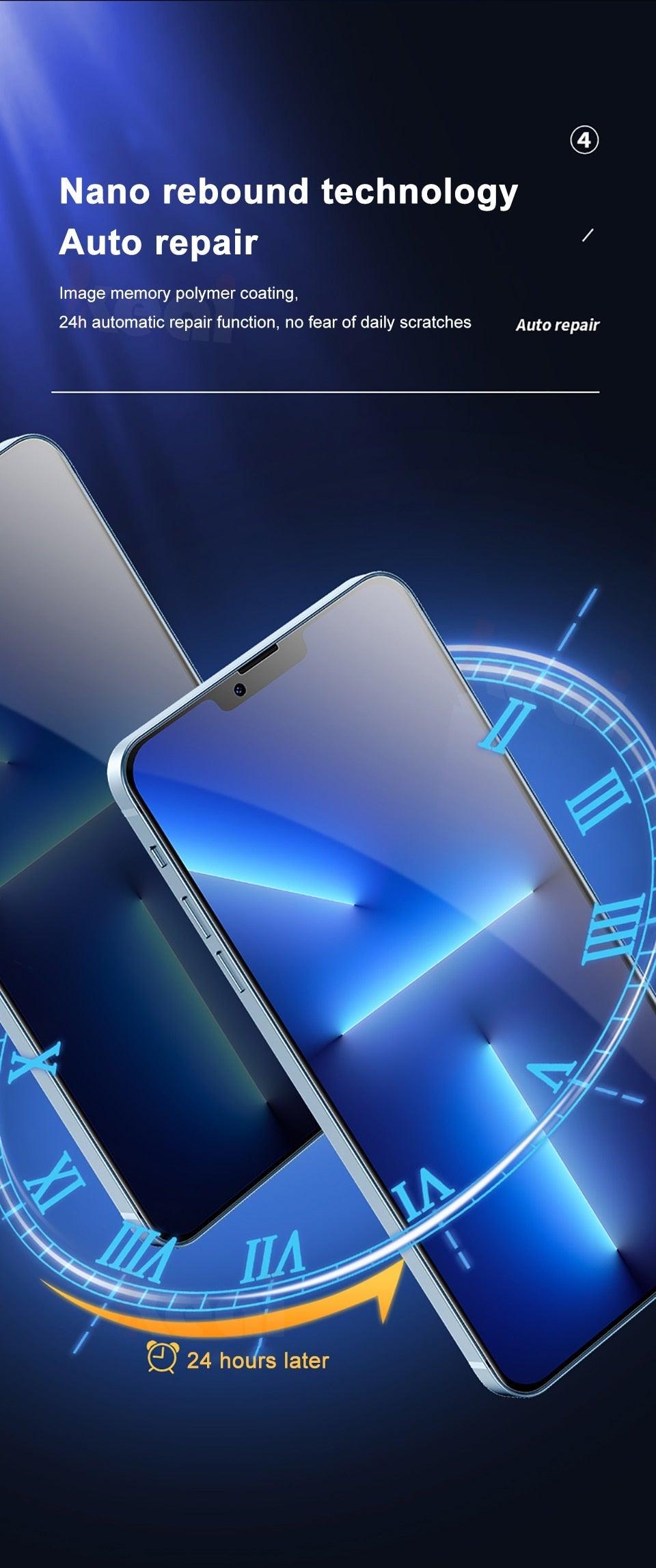 Protecteur d'écran pleine couverture pour iPhone 13 Pro Max et autres
