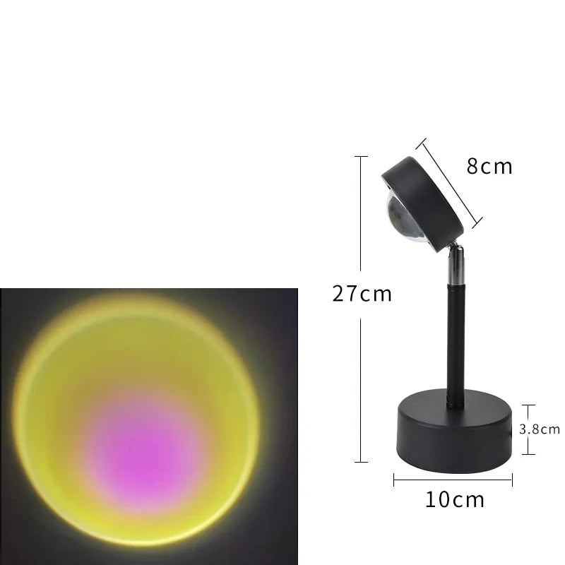 Proyector LED de Noche USB Arcoíris Atardecer
