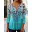 Elegant V-Neck Button T-Shirt for Women