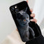 Funda Elegante de Gato British Shorthair Gris para Modelos de iPhone