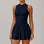 Conjunto de Mono Sin Mangas con Cremallera y Falda