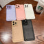 Funda de Cartera de Silicona Cuadrada de Cuero de Lujo para iPhone