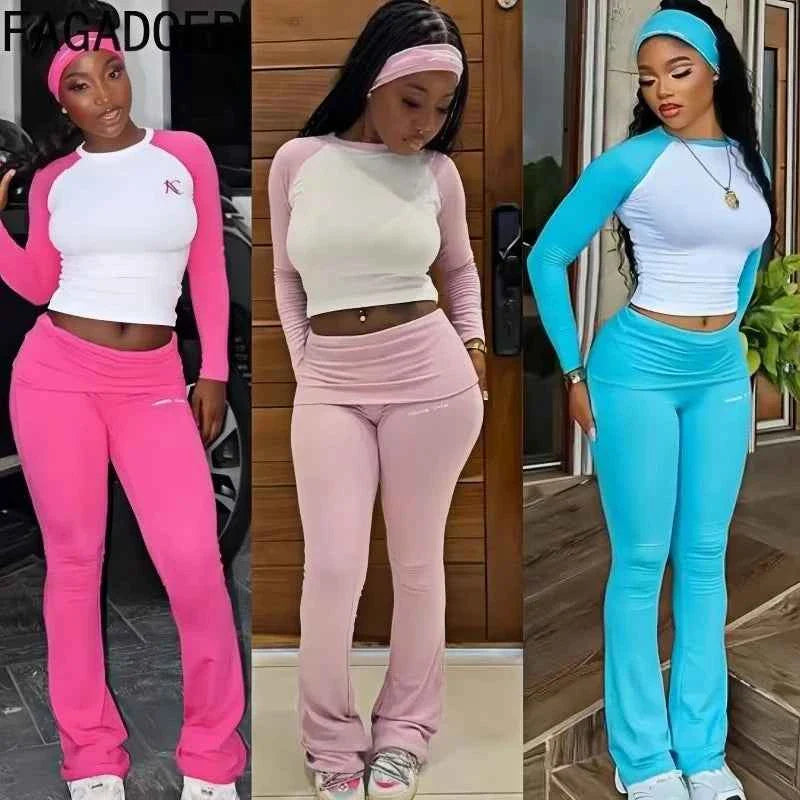 Conjunto de chándal de 2 piezas para mujer FAGADOER