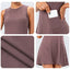 Robe de tennis sans manches pour femmes avec shorts
