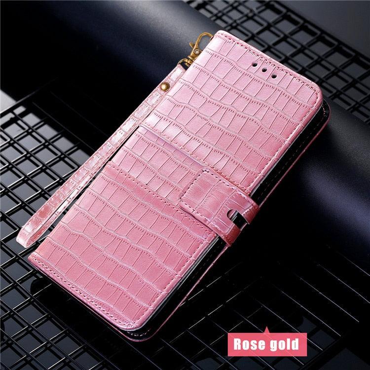 Luxury Pattern Flip Case for iPhone - Premium Leather Wallet Protection