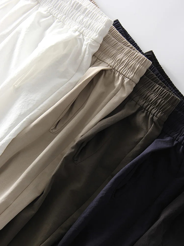 ChicEase Pantalons Jogging Taille Haute à Jambes Larges
