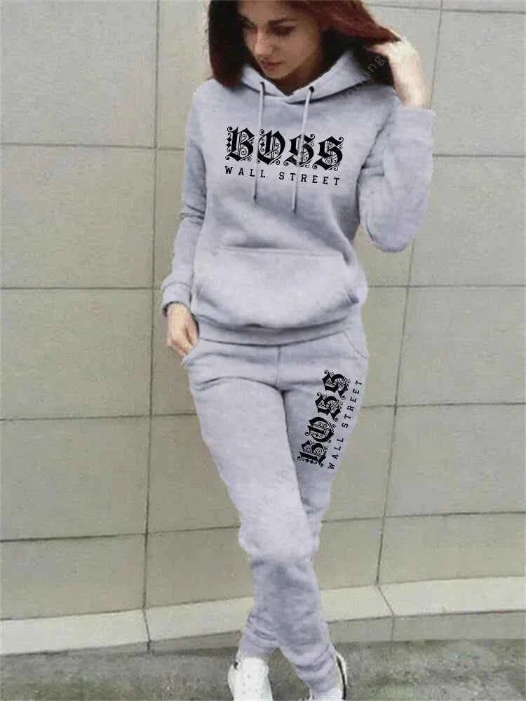 Ensemble de sweat à capuche et pantalon de survêtement de luxe pour femmes