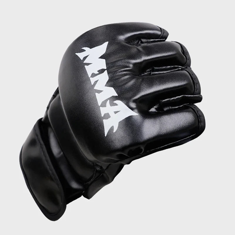 Guantes de Boxeo de Cuero de Mitad de Dedo Premium