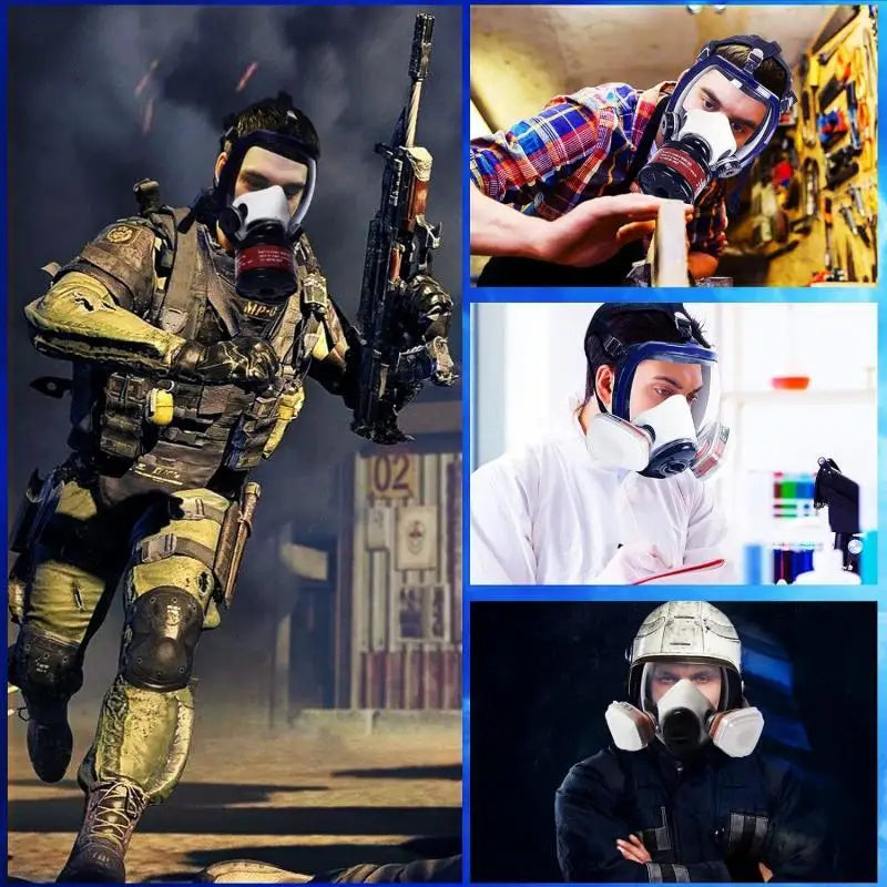 Masque à gaz respiratoire intégral premium pour usage tactique