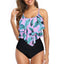 RuffleWave Chic High Waist Bikini & Tankini Set