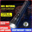 Lampe de poche tactique LED 2000LM - Torche portable rechargeable par USB