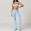 Ensemble de yoga pour femmes en 2 pièces : top court et leggings