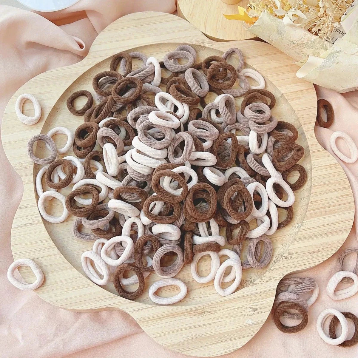 Colorful Kids Elastic Hair Bands - 20/50pcs Set