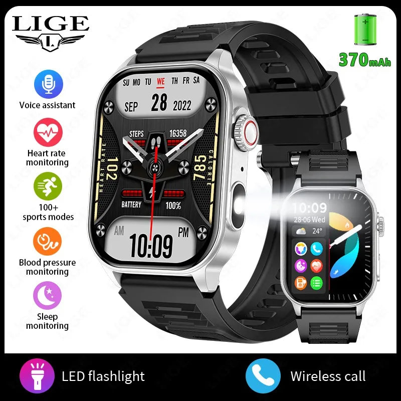 LIGE FlashSmart 2: Premium Smartwatch with HD Display